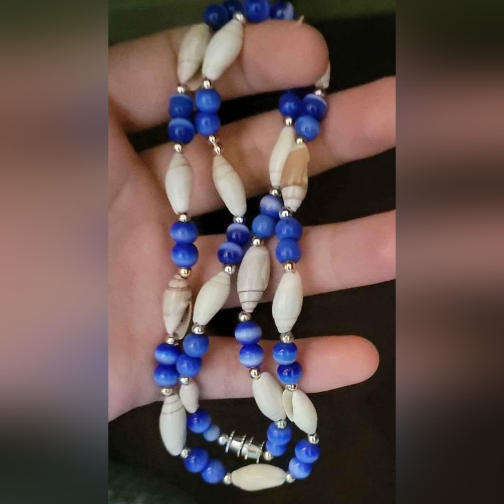 Handmade shelled and beaded necklace